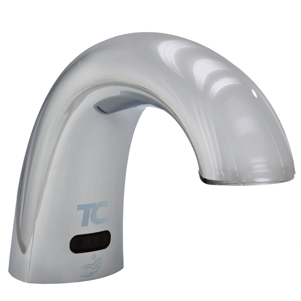 OneShot® Soap Dispenser Foam Chrome Plastic Counter Mount Low Profile 1/Each