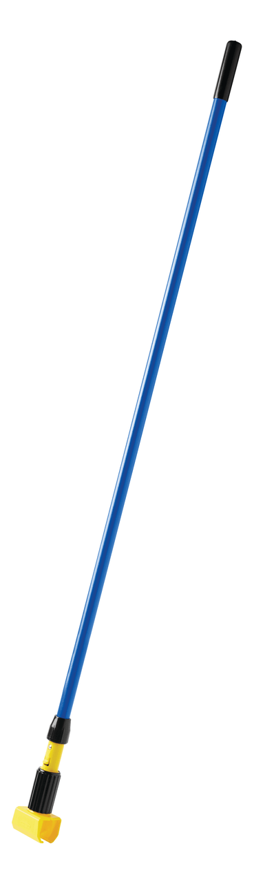 Mop Handle 60IN Blue Fiberglass Clamp Style 1/Each