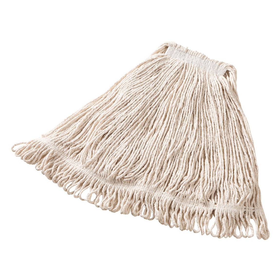 Super Stitch® D113-06 Mop Head Large (LG) 24 OZ White Cotton Loop End 1IN Headband 1/Each