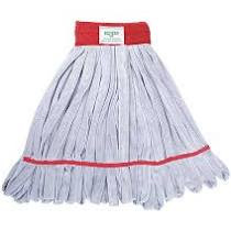 SmartColor™ Scrub Mop Gray Red Microfiber Loop End Heavy Duty Launderable 1/Each