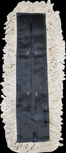 Victoria Bay Dust Mop 5X24 IN Natural Microfiber Disposable Looped Treated 12/Case