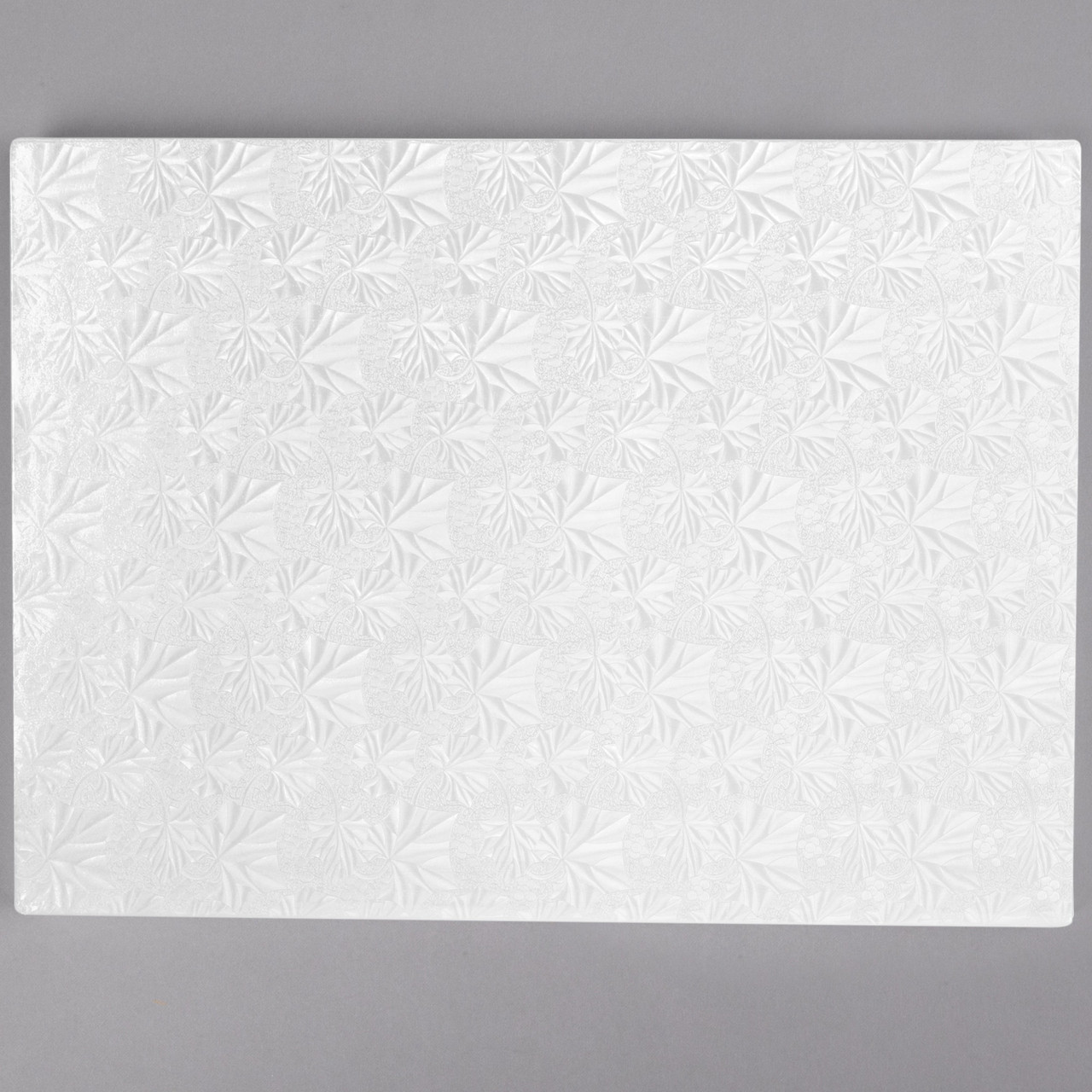 Cake Drum 1/2 Size 18.75X13.75X0.5 IN Paperboard White Folding 12/Case