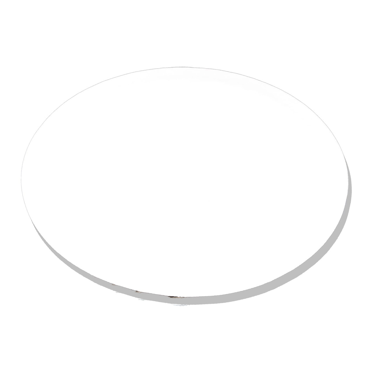 Cake Board 9 IN Corrugated Paperboard White Round Grease Resistant 100/Case