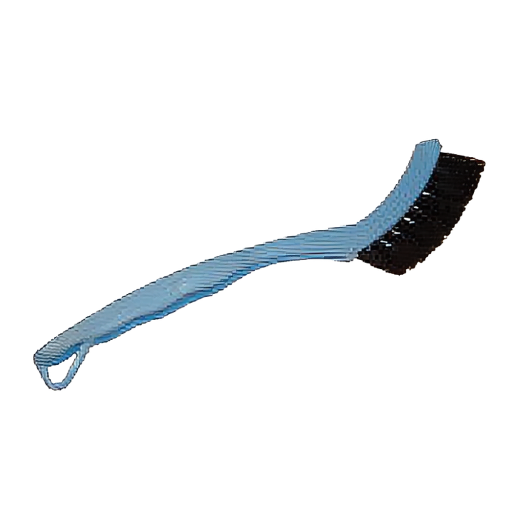 Grout & Tile Brush Plastic Nylon Black Blue Curved 0.75IN Brush Trim 1/Each