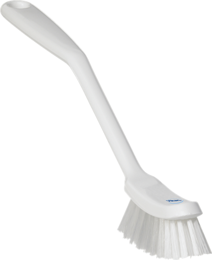 Dishes Brush PP Polyester Stainless Steel White Narrow Medium Bristle Stiffness 1/Each