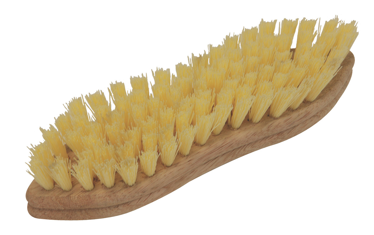O-Cedar® Hand Scrub Brush 11 IN Tampico Foam White Hourglass Pointed 1 IN Fibers 12 Count/Pack