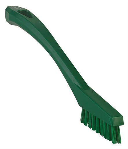 Vikan® General Purpose Detail Brush 8.1X0.8X1.2 IN PP Polyester Stainless Steel Green 1/Each