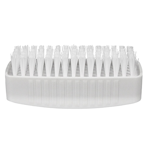Impact® Hand & Nail Brush Nylon Plastic White Stiff Bristles 12 Count/Case
