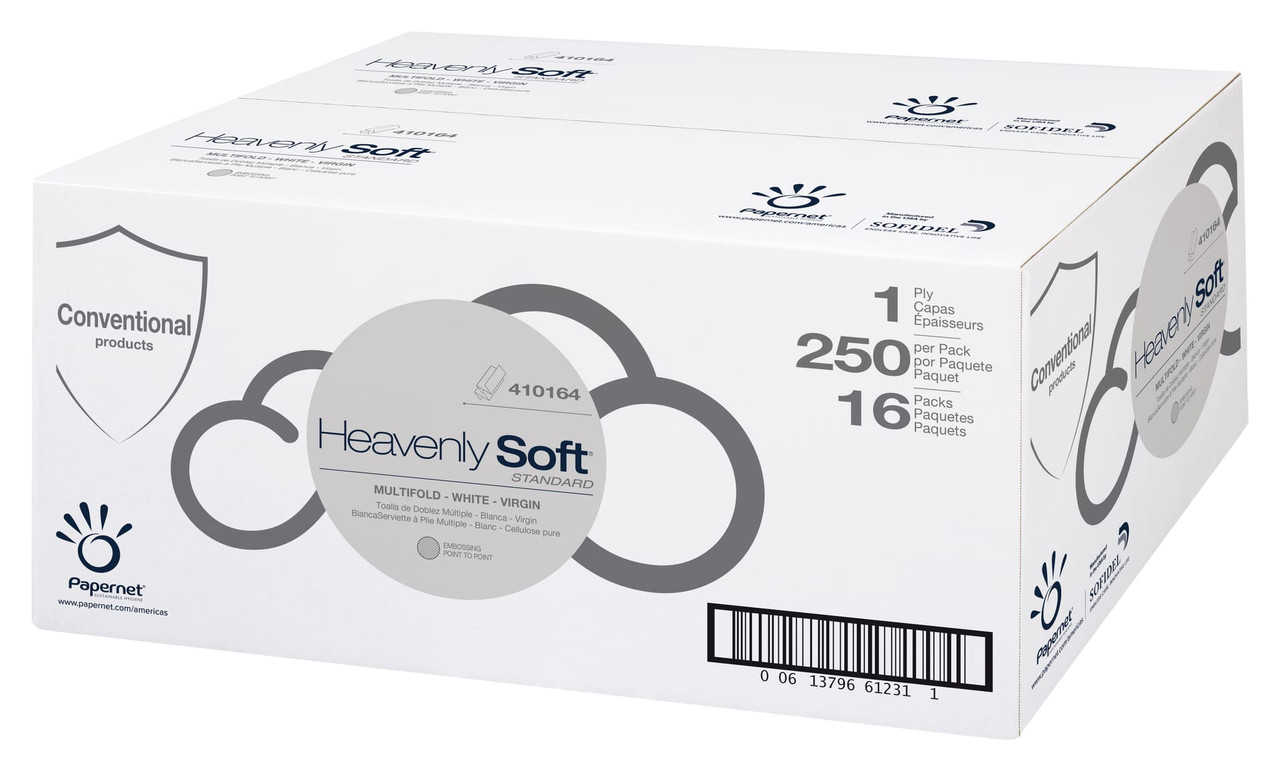 Folded Paper Towel White Multifold 250 Sheets/Pack 16 Packs/Case 4000 Sheets/Case