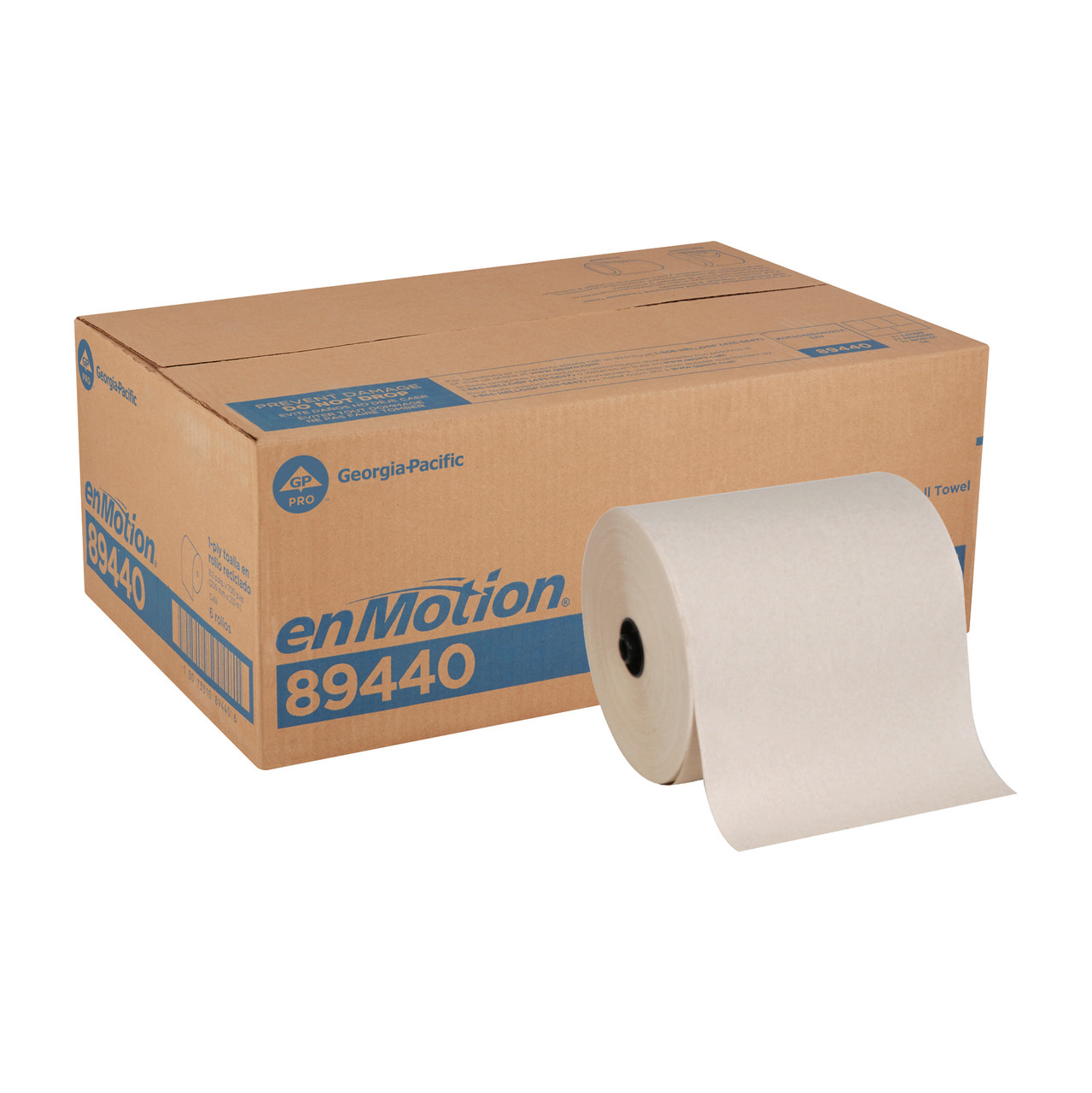 enMotion® Roll Paper Towel 8.2X8.2 IN 700 FT 1PLY Kraft Standard Roll EPA Indicator 7.35IN Roll 6 Rolls/Case