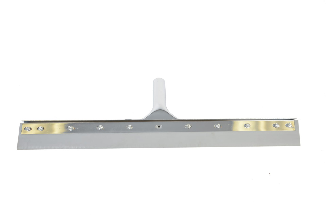 Floor Squeegee Metal Rubber Silver Straight With 36IN Head 1/Each