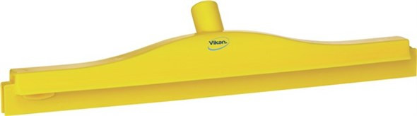 Vikan® Floor Squeegee 19.7X2.8X3.9 IN PP TPE Rubber Yellow Hygienic With Replacement Cassette Euro Threaded 1/Each
