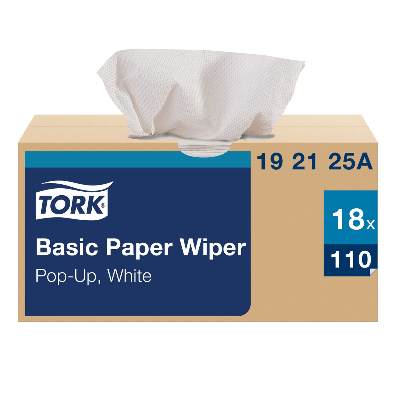 Tork Cleaning Wipe  10.25X9 IN Folded: 5.125X9 IN 2 1/2 Fold Pop-Up Box Refill Universal 110 Count/Pack