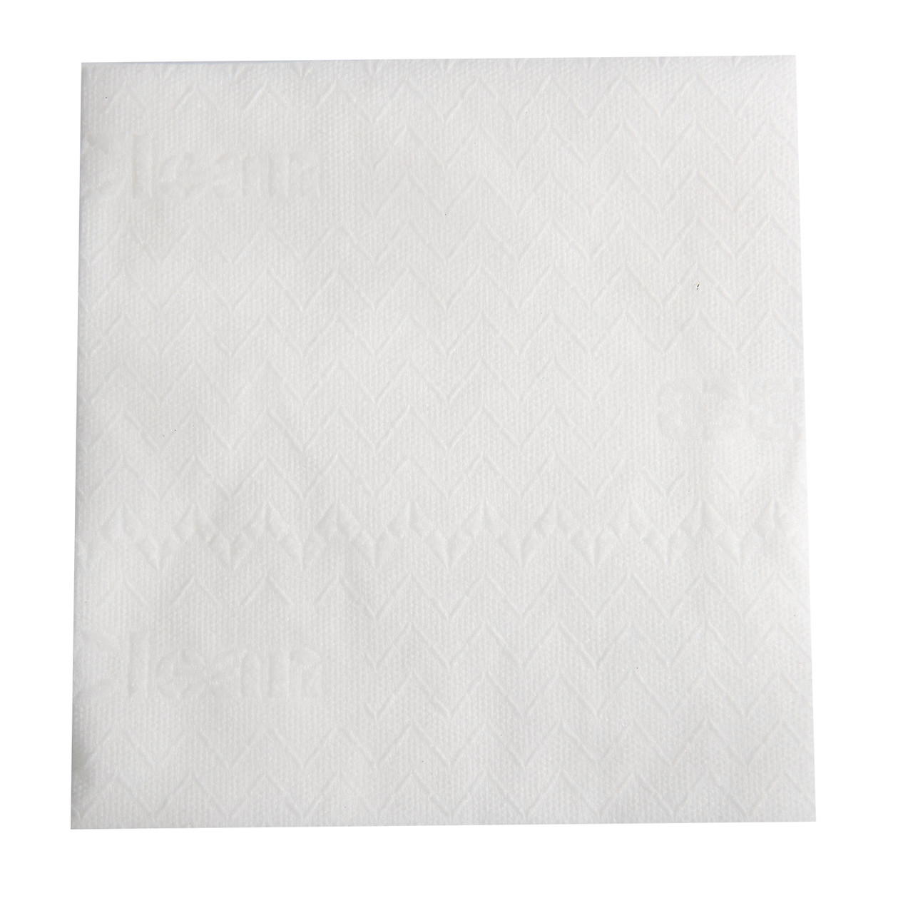 Cleaning Wipe 12X13 IN Non-Woven Polyester / Polypropylene Blend White 1/4 Fold Banded Hydrophobic 500/Case