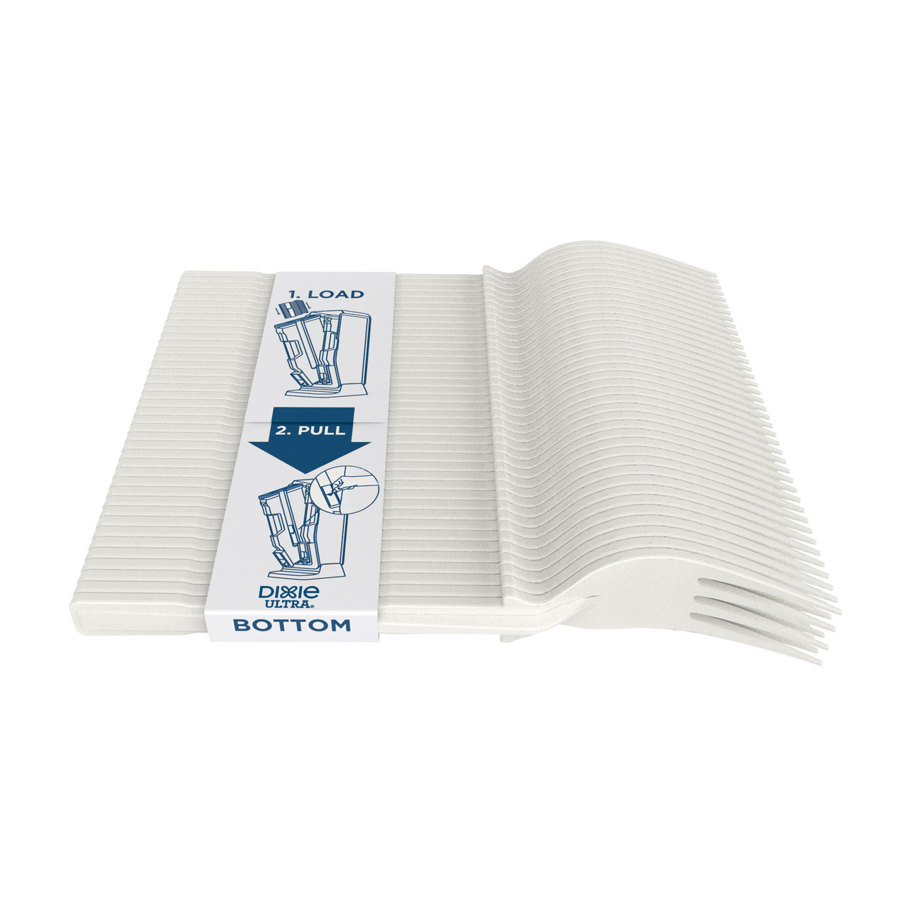 Dixie® Ultra SmartStock® Series-T Fork PLA Natural Refill 960/Case