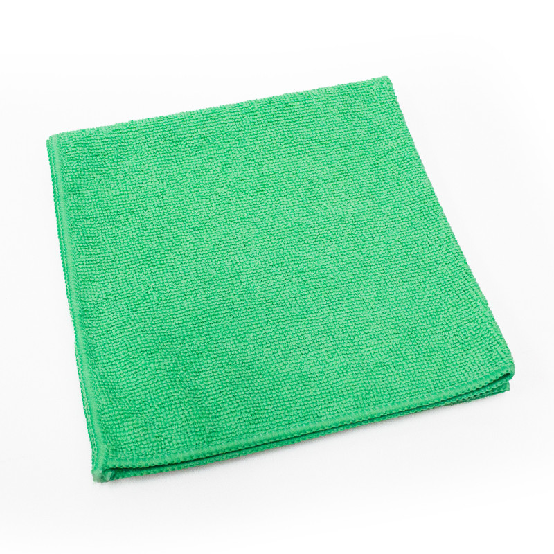 Victoria Bay 16 Cleaning Cloth Microfiber Green Premium 12/Pack