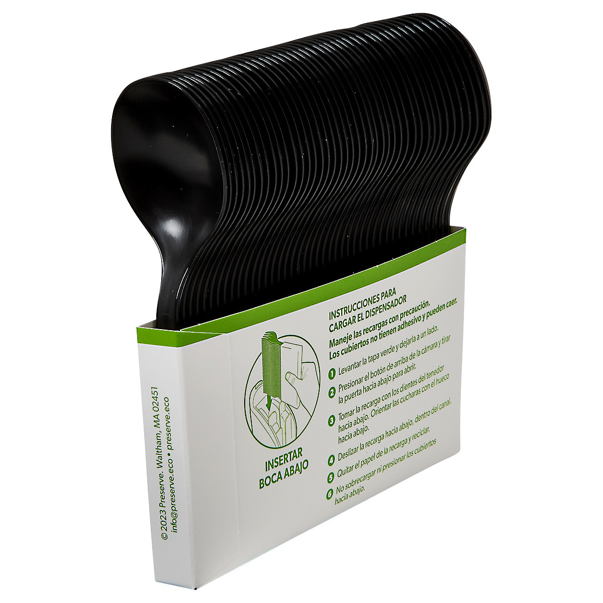 Soup Spoon RPP Black Medium Weight Banded 840/Case
