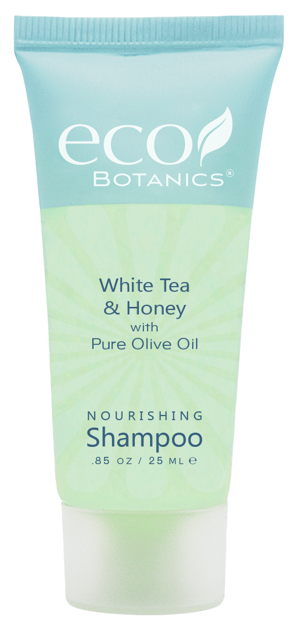Eco Botanics® Hair Shampoo 0.85 OZ White Tea & Honey Paraben Free 300/Case