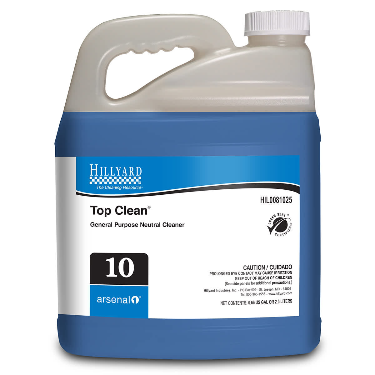 Arsenal Top Clean® Floor Cleaner 2.5 L Neutral 4/Case