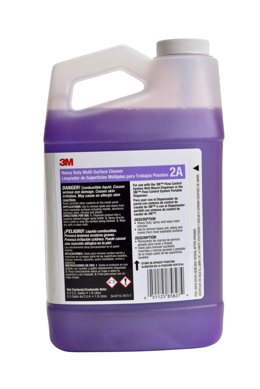 3M™ 2A Citrus Scent All Purpose Cleaner 64 FLOZ Multi Surface Concentrate No Rinse 4/Case