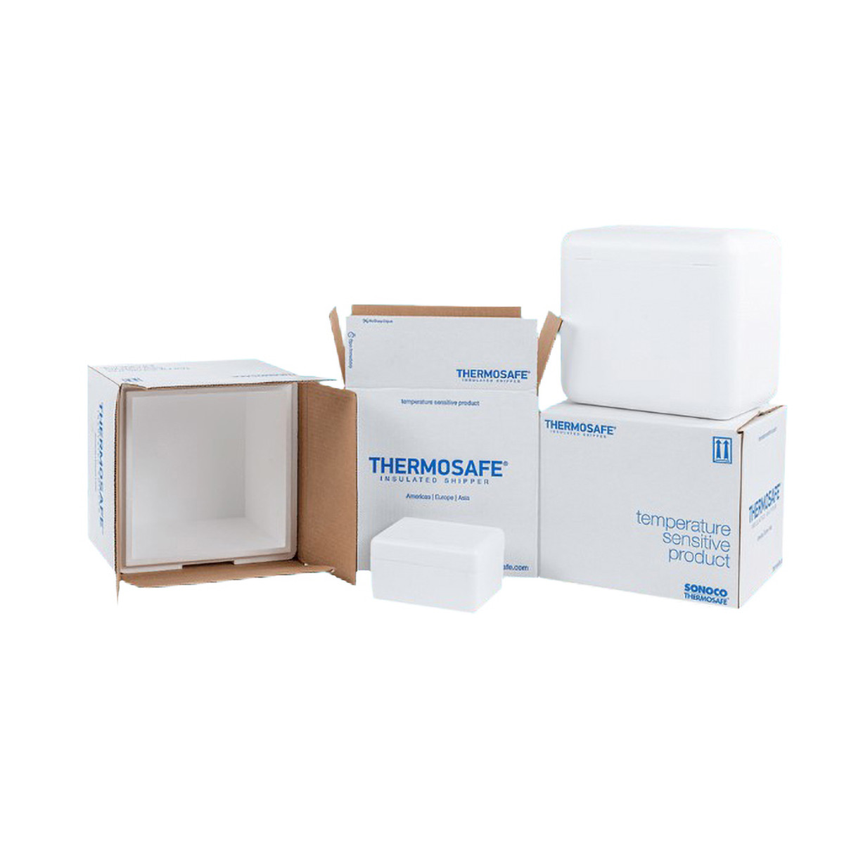 Sunoco® ThermoSafe Insulated Shipper 8X6X4 IN EPS Corrugated Cardboard 1.5” Wall Thickness  140 Count/Pallet