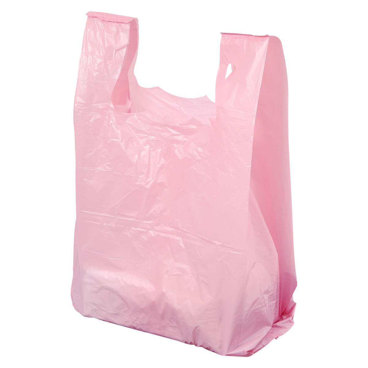 Victoria Bay Bag High-Density Polyethylene (HDPE) Pink T-Sack 1000/Case