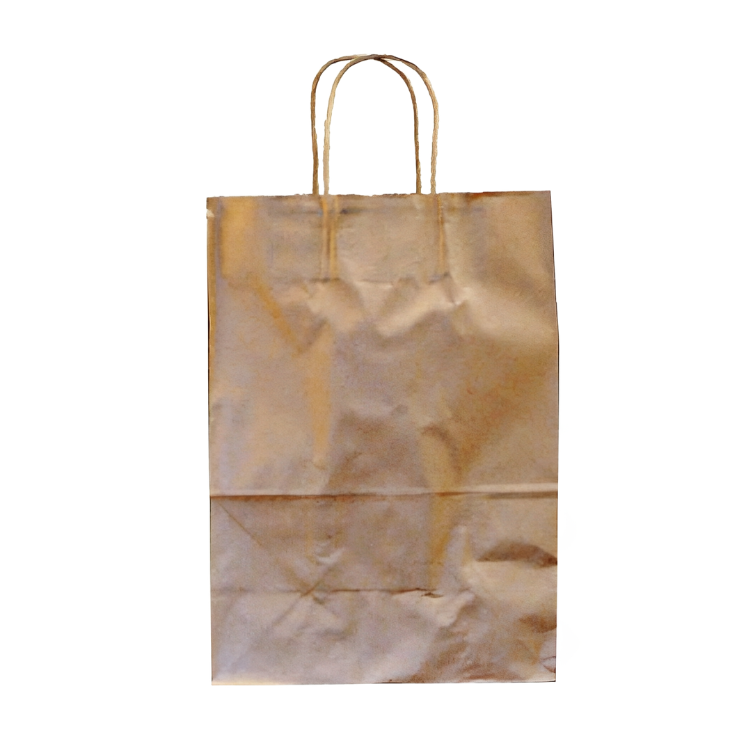 Victoria Bay Shopper Bag 10.5X7.5X12 IN Paper Kraft 250/Case
