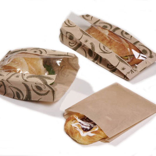 Bag 6.5X1X8 Paper #20/25 Kraft Grease Resistant 2000/Case