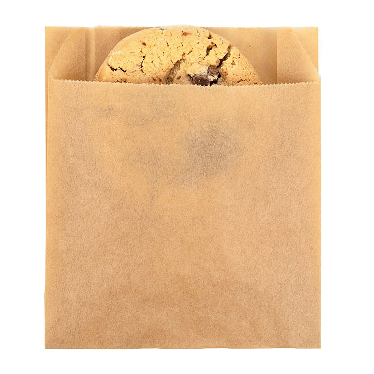 Bag 4X1.125X4.5 IN Kraft Grease Resistant 100/Pack