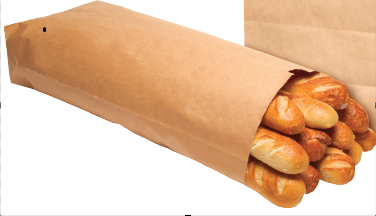 Duro® Bag 17X6X28.5 IN 1/4 Virgin Paper 60# Kraft Satchel Bottom 250 Count/Case