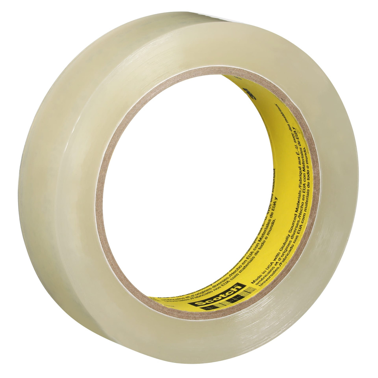 Scotch® 600 Packing Tape 0.75IN X72YD Translucent Unplasticized Polyvinyl Chloride (UPVC) 4 Count/Pack 12 Packs/Case