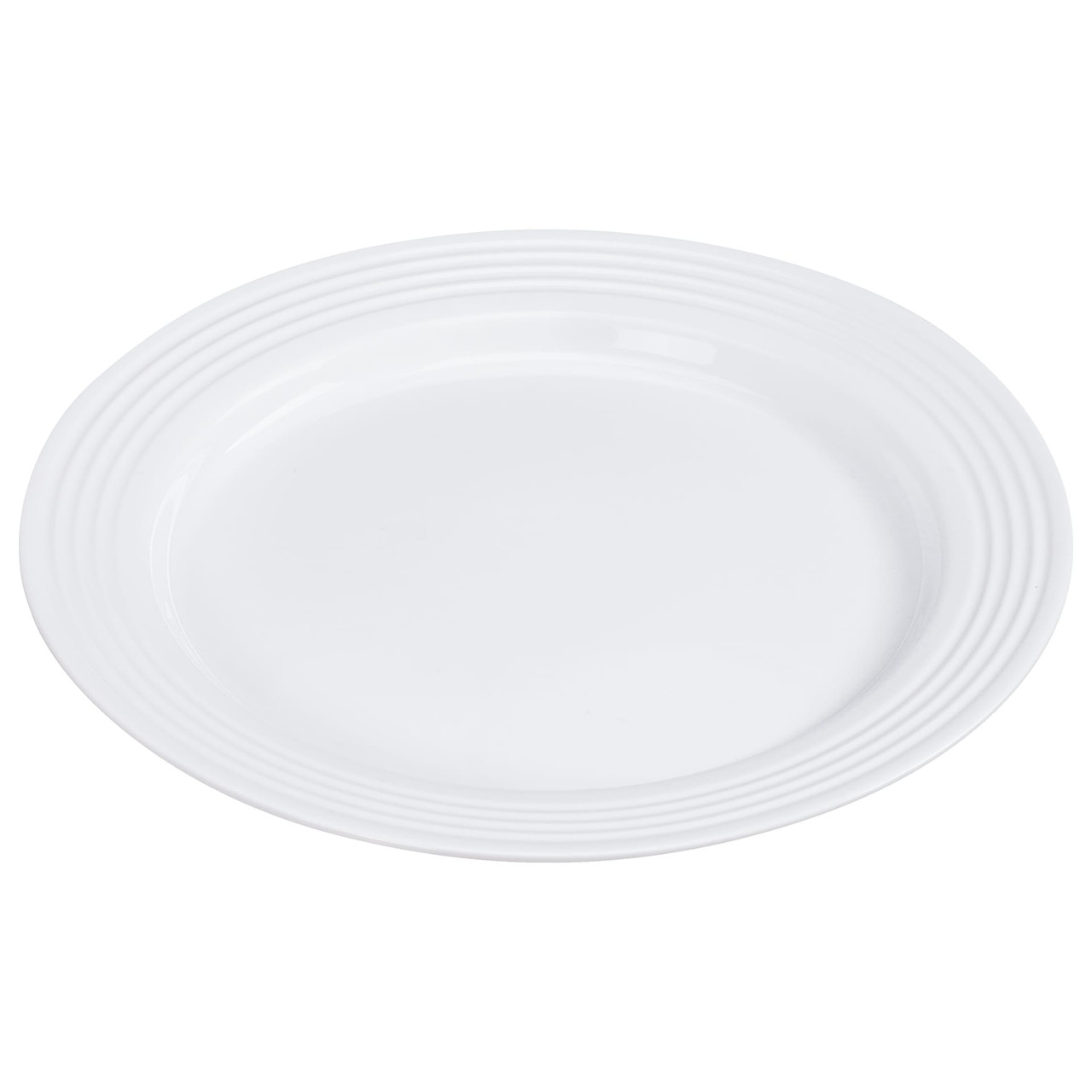 Plate 6 IN PP White Round With Decorative Rings 144/Case