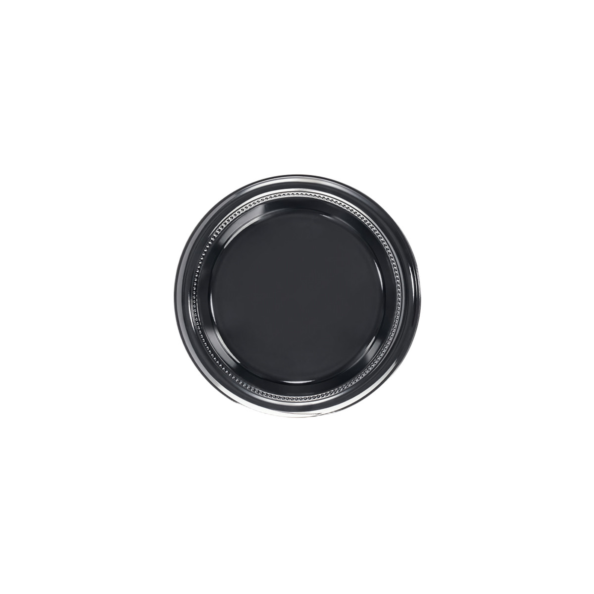 Plate 9 IN HIPS Black Round 500/Case