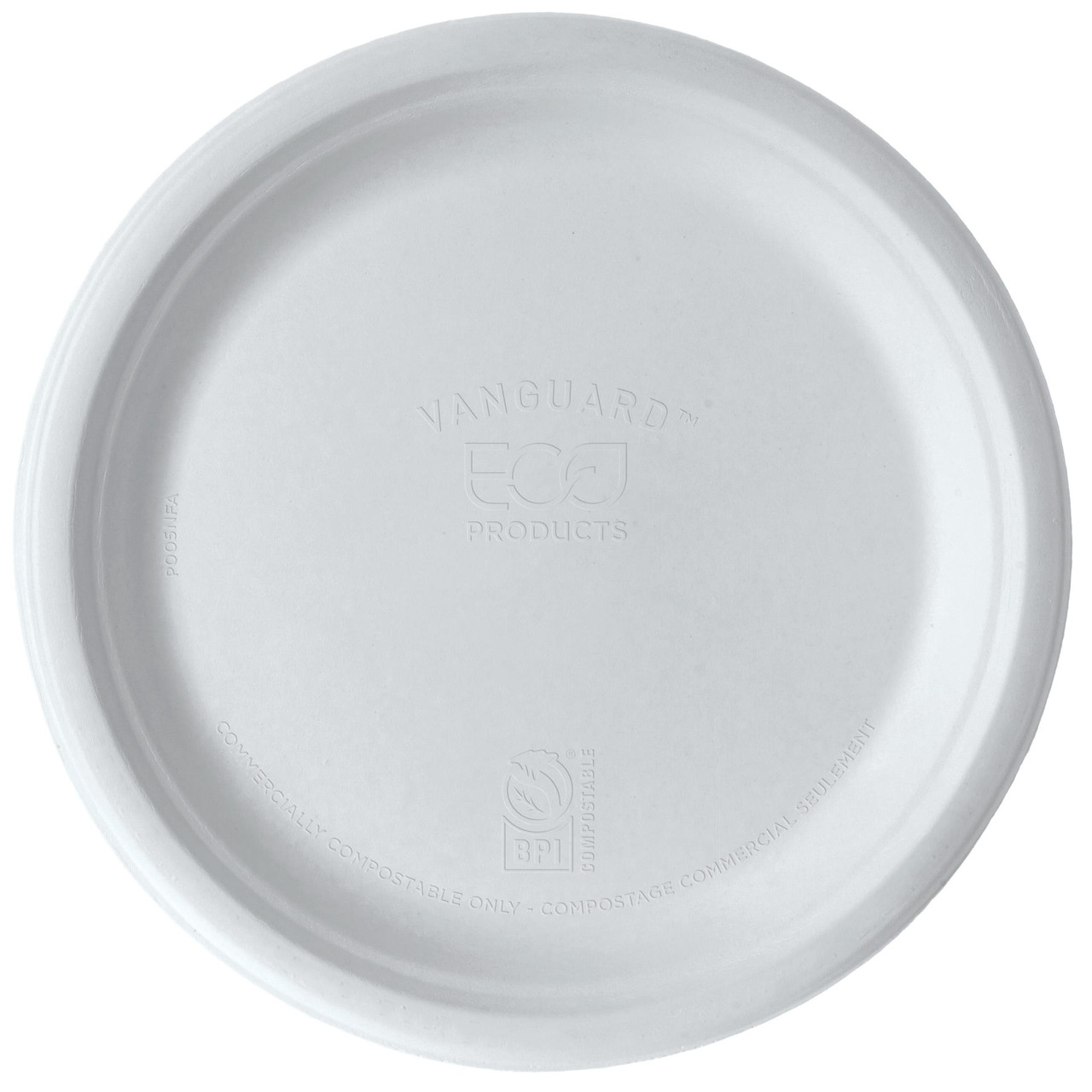 Plate 10 IN Sugarcane White Round 500/Case