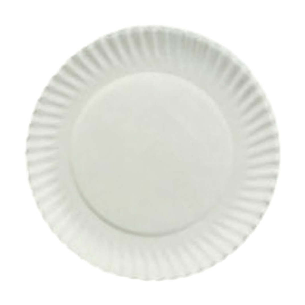 Plate 6 IN Paper White Round 1000/Case