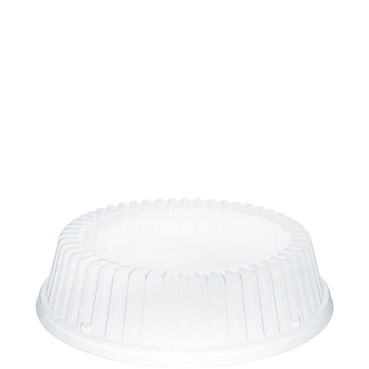 Dart® Lid Dome 2.2 IN 1 Compartment OPS Clear Round For Plate Unhinged 125 Count/Pack 4 Packs/Case 500 Count/Case