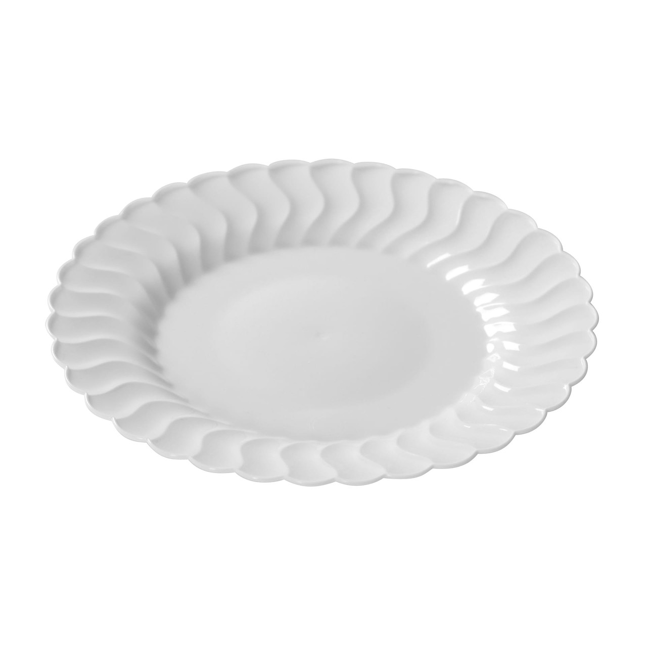 Flairware Plate 10.25 IN Plastic White Round 144/Case