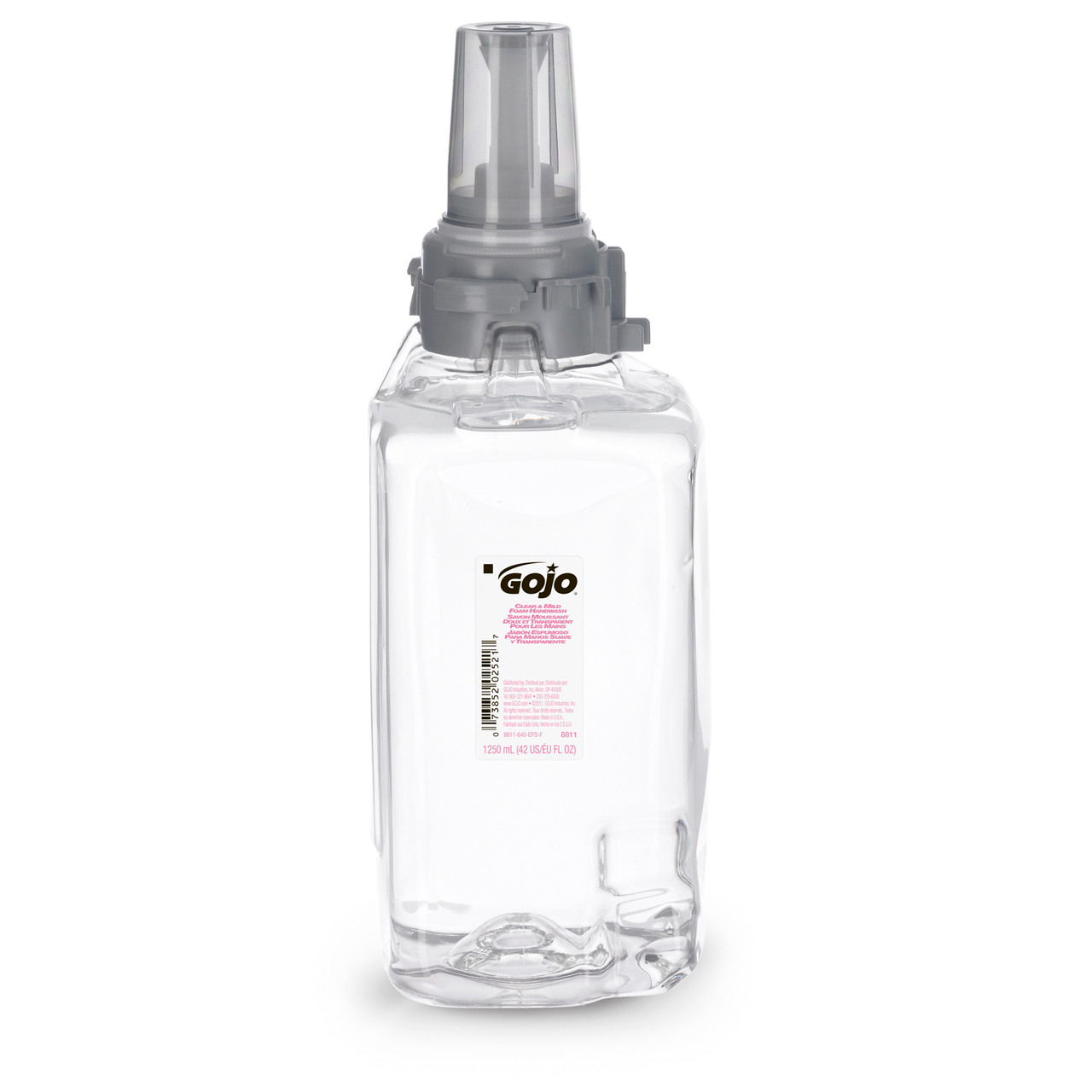 GOJO® Clear & Mild Handwash Foam 1250 mL 3.57X4X10.91 IN Fragrance Free Clear Dye Free For ADX-12 3/Case