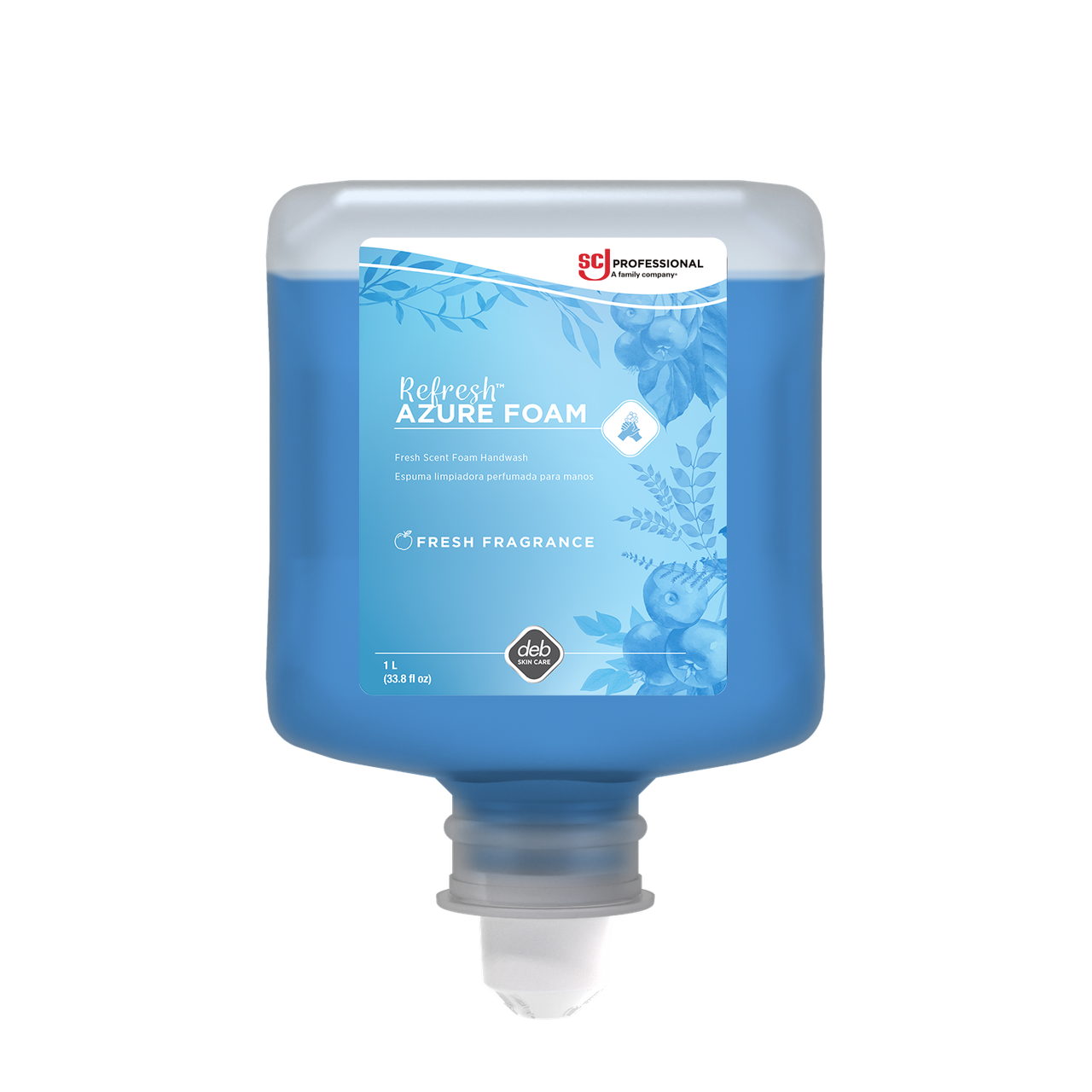 Refresh Azure Hand Soap Foam 1000 mL Apple Blue Cartridge 6/Case