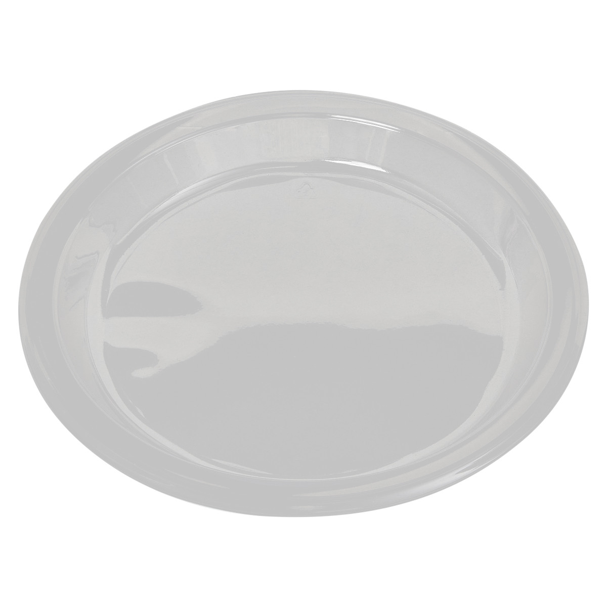Victoria Bay Plate 9 IN Plastic Clear Round Heavyweight 125 Count/Pack 4 Packs/Case 500 Count/Case