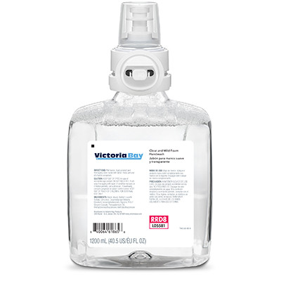 Victoria Bay CB8 Clear & Mild Foam Hand Soap 1200 mL 2/Case