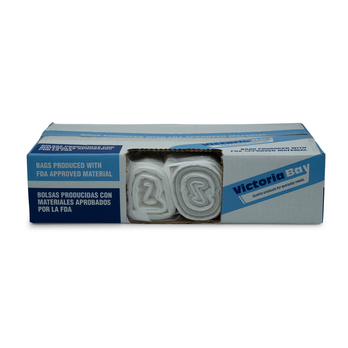Victoria Bay Can Liner 23X46 IN Clear Plastic 0.6MIL 200/Case