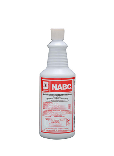 NABC® Floral Restroom Cleaner Disinfectant Deodorizer 1 QT Multi Surface Daily Neutral RTU Non-Acid 12 Count/Case