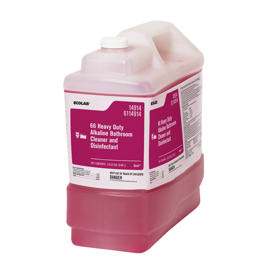 Oasis® Pro 66 Restroom Cleaner Disinfectant 2.5 GAL Bathroom Alkaline Heavy Duty 1/Case
