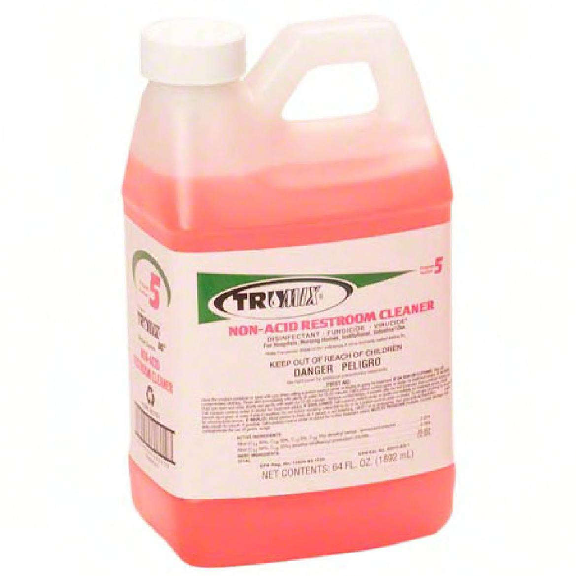 Fuller TRUMIX® DC2 #5 Restroom Cleaner Disinfectant 64 OZ Multi Surface Non-Acid 4/Case