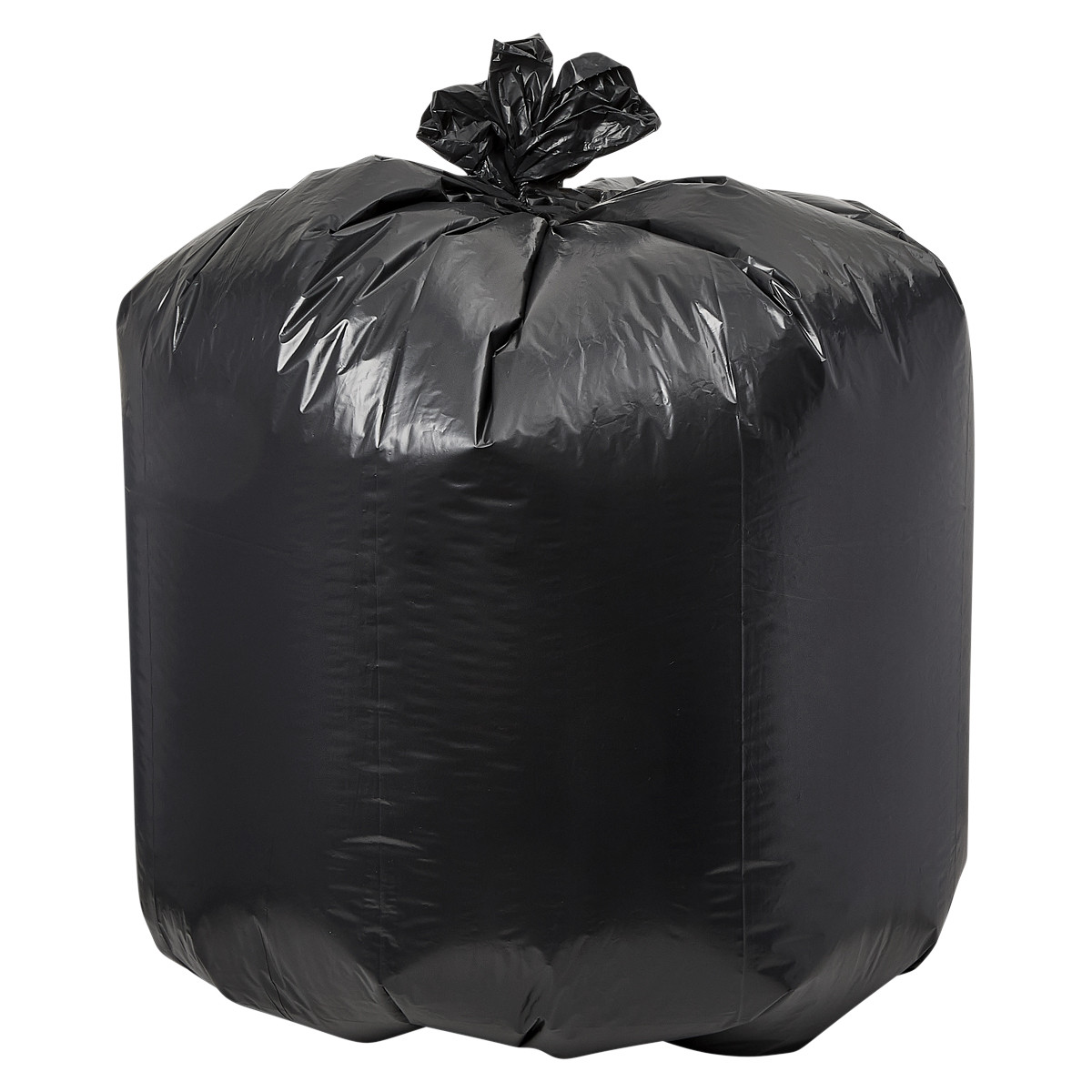 Victoria Bay Can Liner 34X48 IN 30-40 GAL Black 1.5MIL Flat Pack 100/Case