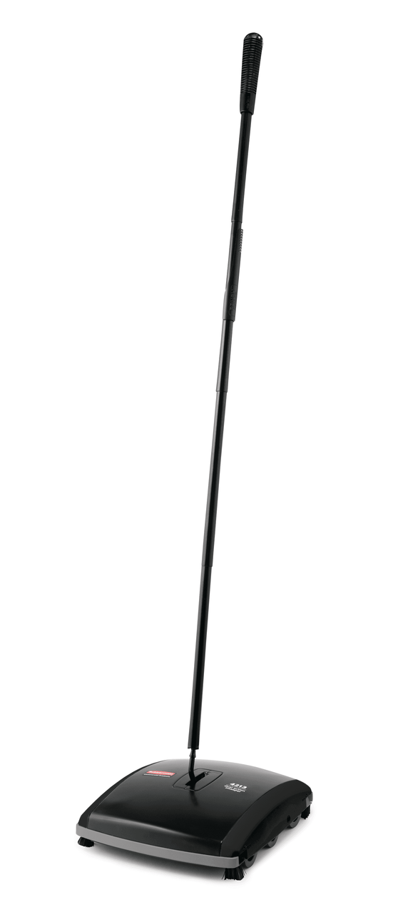 Executive Series™ Floor Sweeper 7.5 IN Black Galvanized Steel ABS Dual Action 1/Each