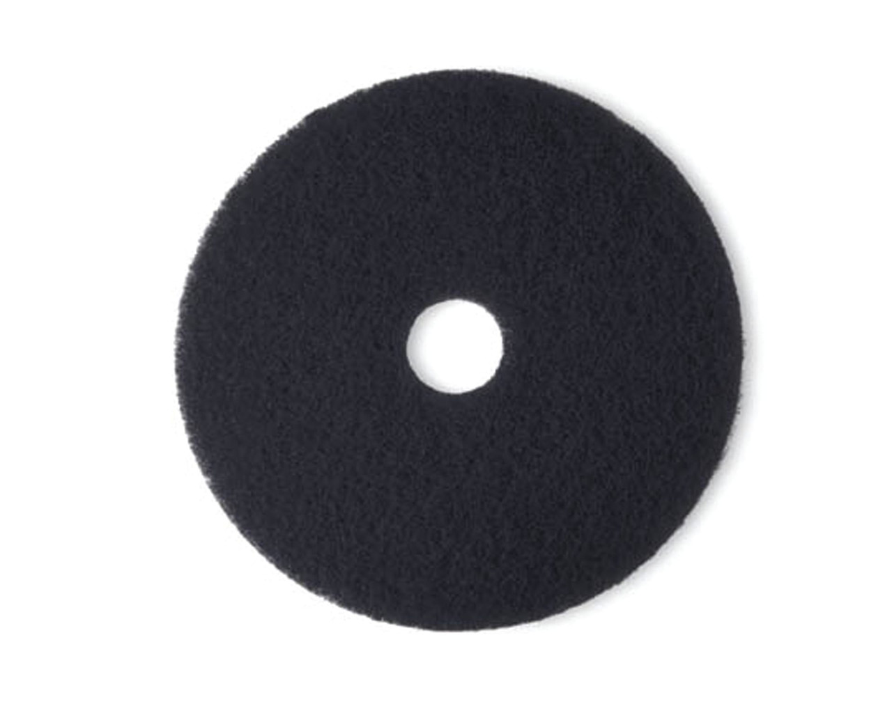 3M™ Scotch-Brite™ 7300 Stripping Pad 20 IN Black Nylon 175-600 RPM Center Hole 5/Case