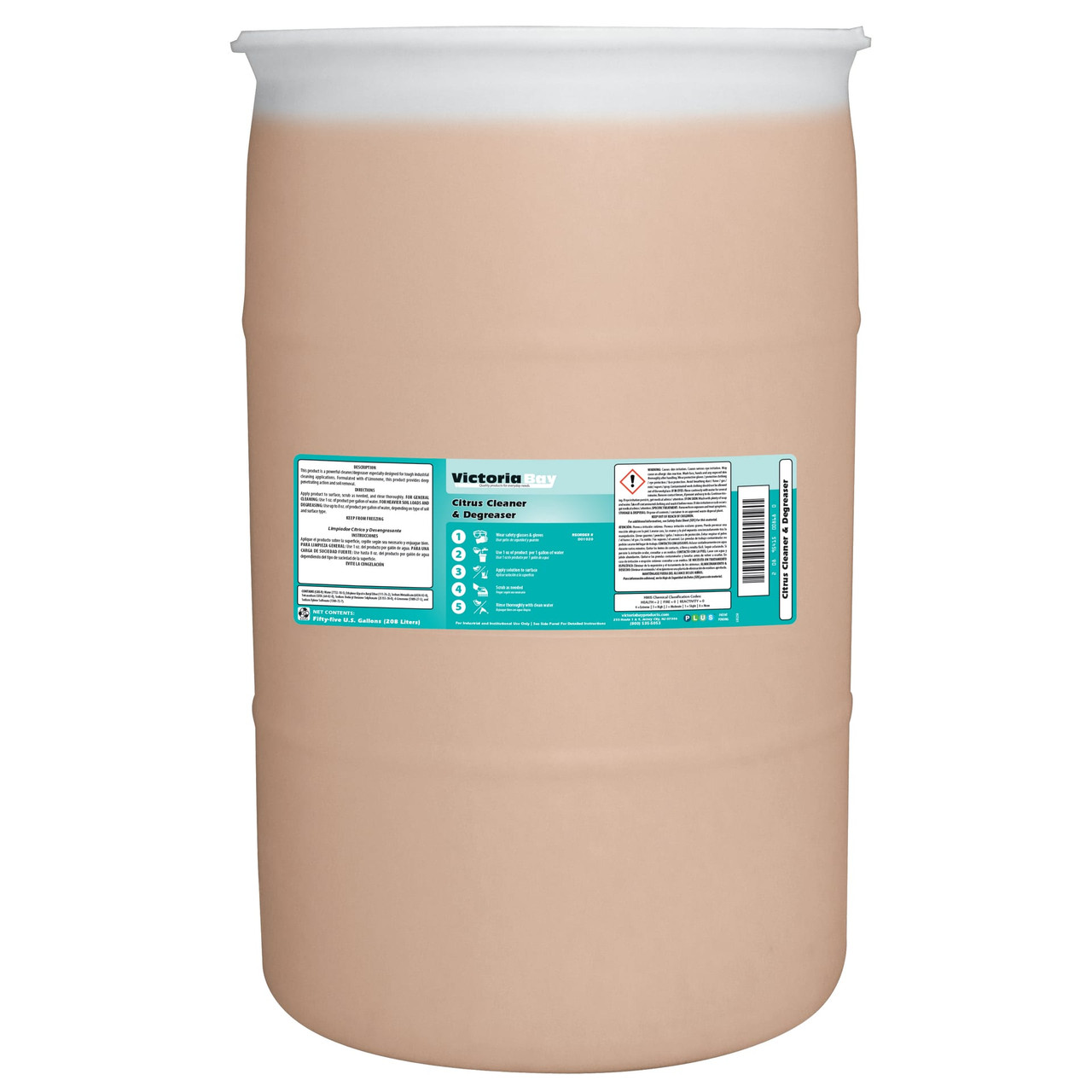 Victoria Bay Citrus Cleaner & Degreaser 55 GAL 1/Drum