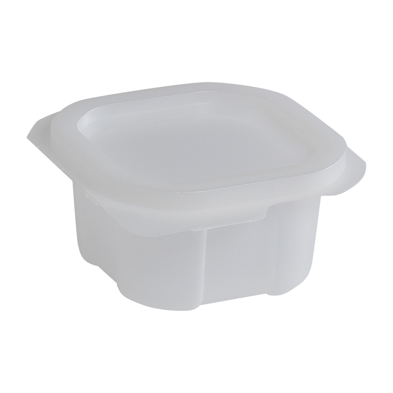Dixie® Liddles® Souffle & Portion Cup Lid Combo 4 OZ Plastic Translucent Square 900/Case